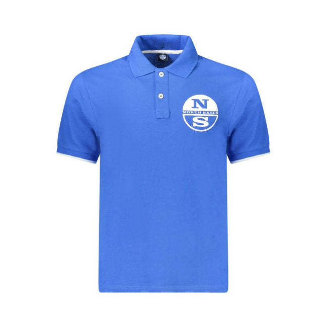 North Sails Blue Cotton Men Polo Shirt North Sails
