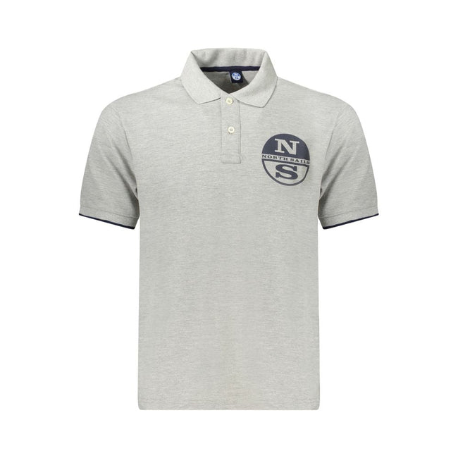 North Sails Brown Cotton Men Polo Shirt North Sails