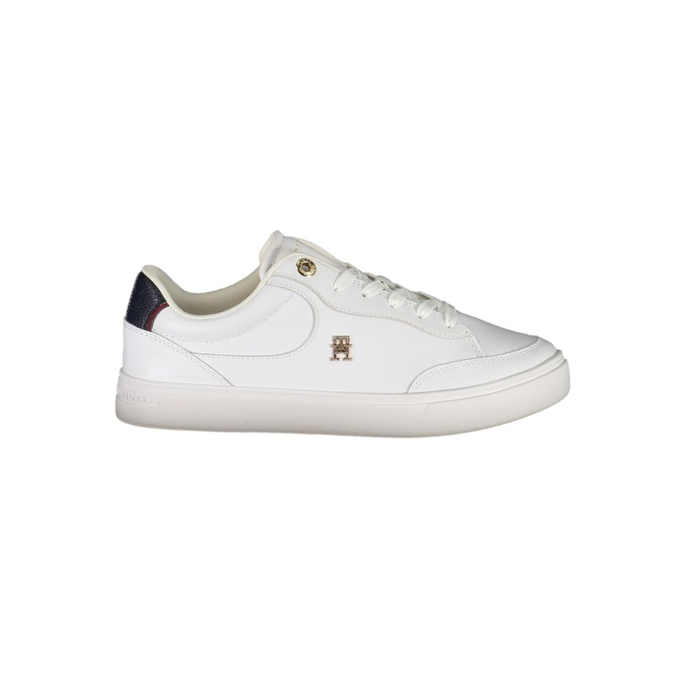 Tommy Hilfiger White Leather Women Sneaker Tommy Hilfiger