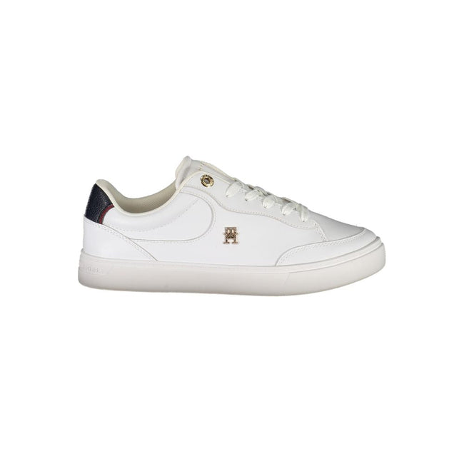 Tommy Hilfiger White Leather Women Sneaker Tommy Hilfiger