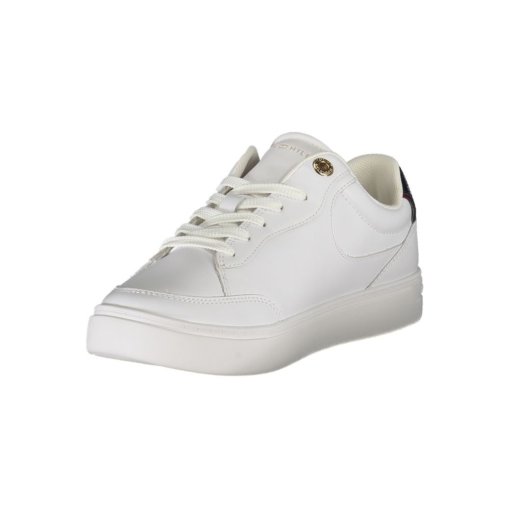 Tommy Hilfiger White Leather Women Sneaker Tommy Hilfiger