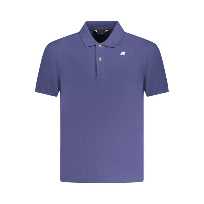K-WAY Blue Cotton Polo Shirt K-WAY