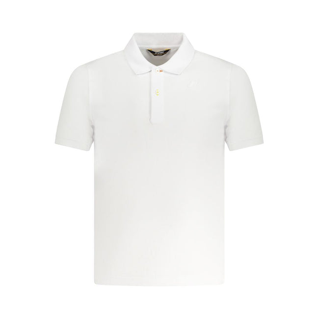 K-WAY White Cotton Polo Shirt K-WAY