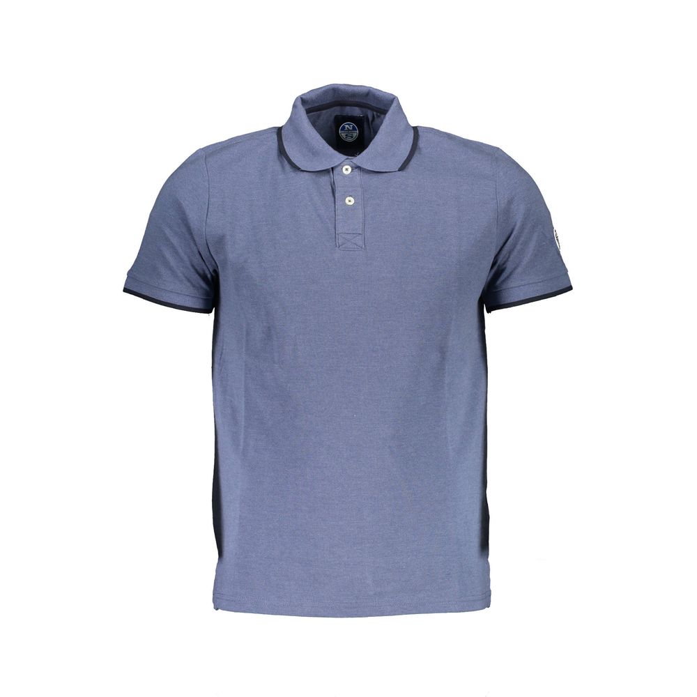 North Sails Blue Cotton Men Polo Shirt North Sails
