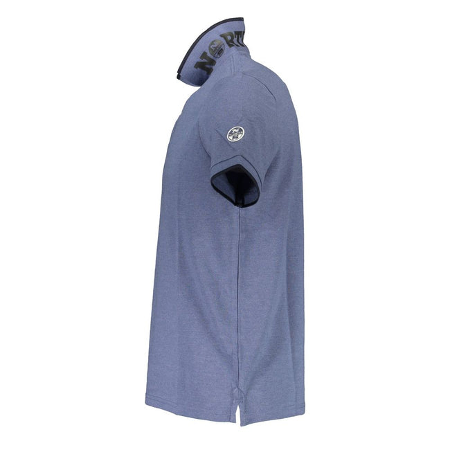 North Sails Blue Cotton Men Polo Shirt North Sails