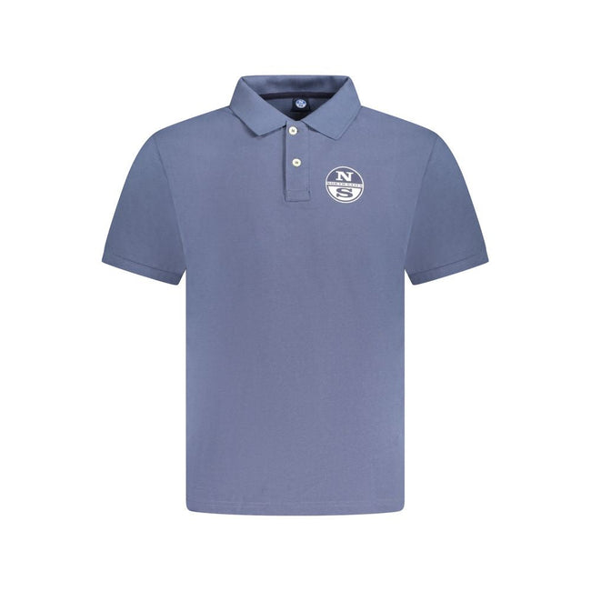 North Sails Blue Cotton Men Polo Shirt North Sails