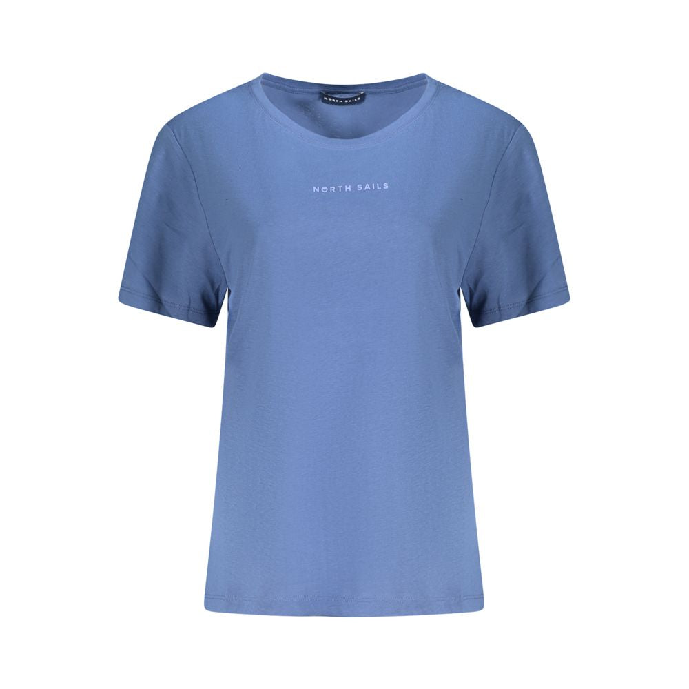 North Sails Blue Cotton Women T-Shirt North Sails