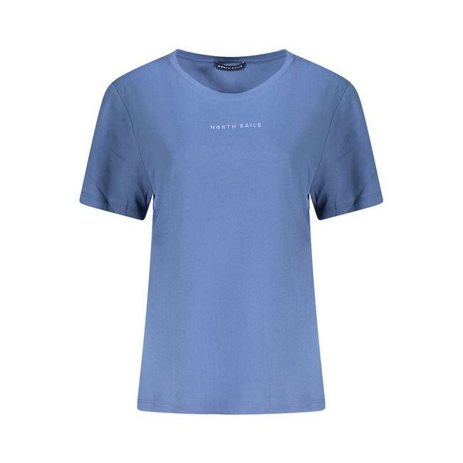 North Sails Blue Cotton Women T-Shirt North Sails