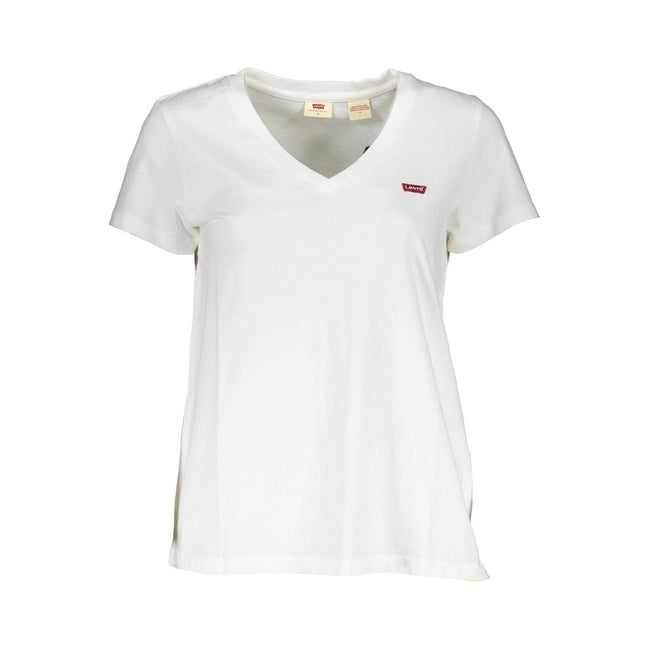 Levi's White Cotton Women T-Shirt Levi's