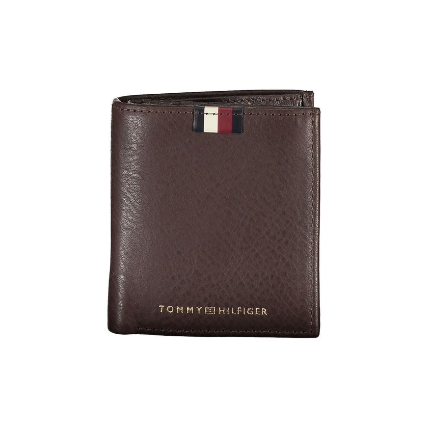 Tommy Hilfiger Marrone Leather Men Wallet Tommy Hilfiger