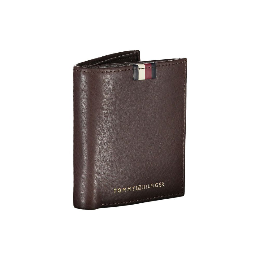 Tommy Hilfiger Marrone Leather Men Wallet Tommy Hilfiger