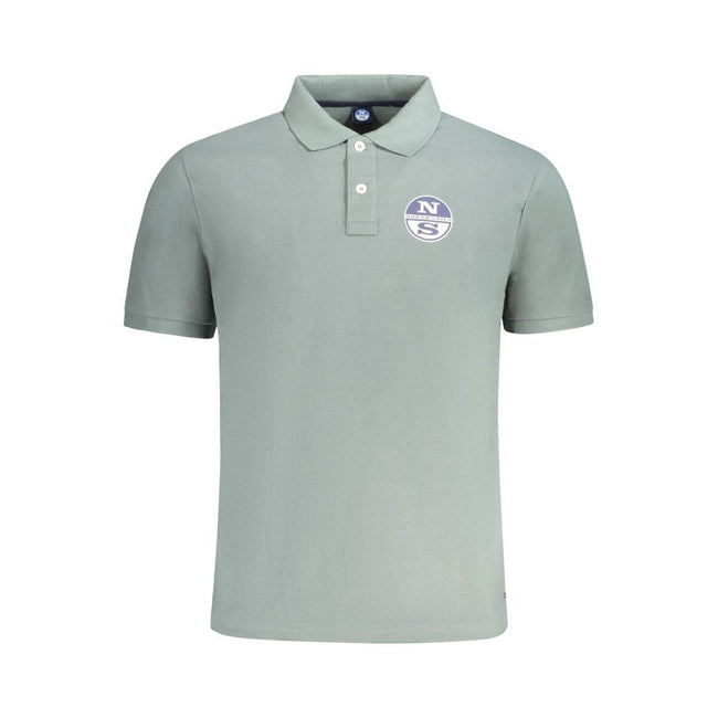 North Sails Green Cotton Men Polo Shirt North Sails