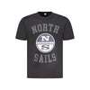 North Sails Black Cotton Men T-Shirt North Sails