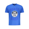 North Sails Blue Cotton Men T-Shirt North Sails