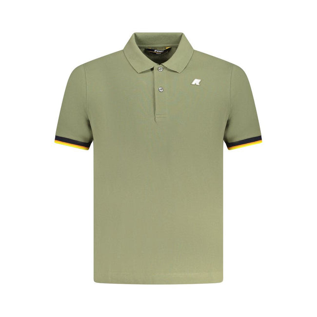 K-WAY Green Cotton Polo Shirt K-WAY