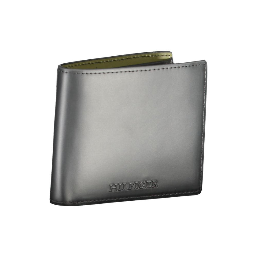Tommy Hilfiger Black Leather Men Wallet Tommy Hilfiger