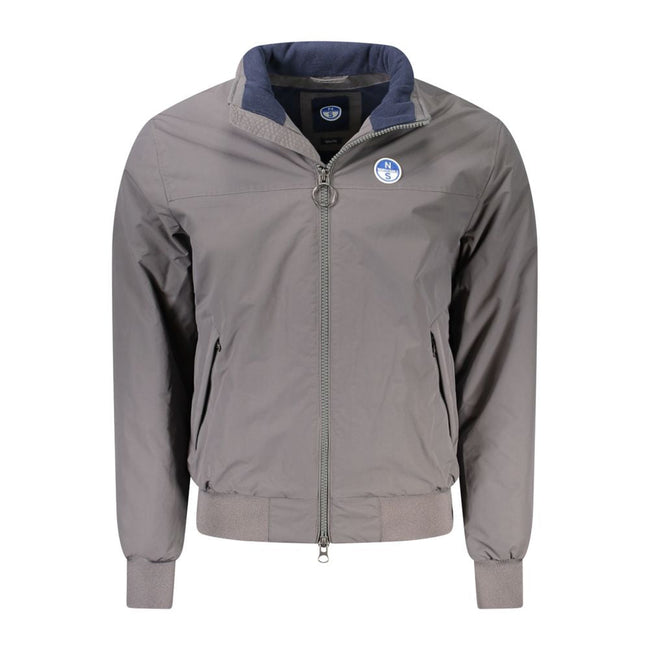 North Sails Gray Polyamide Men Jacket North Sails