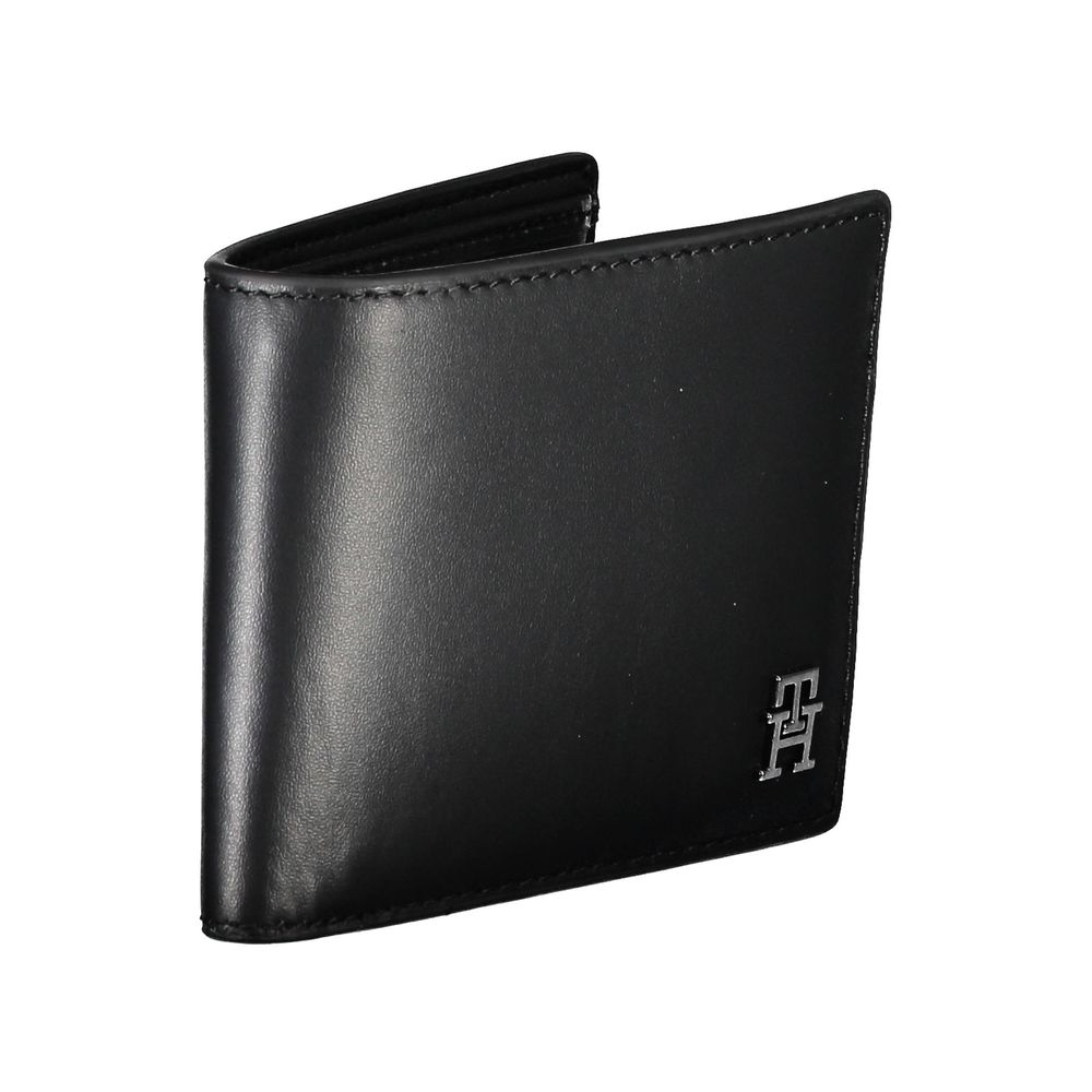 Tommy Hilfiger Black Leather Men Wallet Tommy Hilfiger