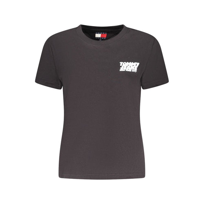Tommy Hilfiger Black Cotton Women T-Shirt Tommy Hilfiger