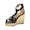 Ralph Lauren Black Polyester Sandal Ralph Lauren