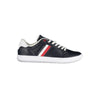 Tommy Hilfiger Sleek Blue Lace-Up Sneakers with Contrast Details Tommy Hilfiger