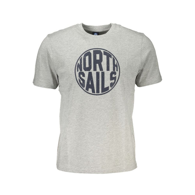 North Sails Brown Cotton Men T-Shirt North Sails