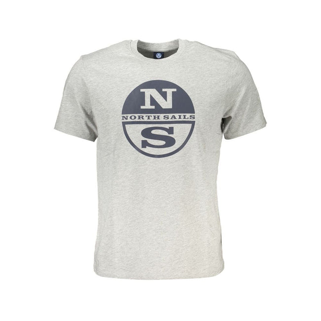 North Sails Brown Cotton Men T-Shirt North Sails