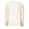 Tommy Hilfiger Chic White Crew Neck Cotton Sweater Tommy Hilfiger
