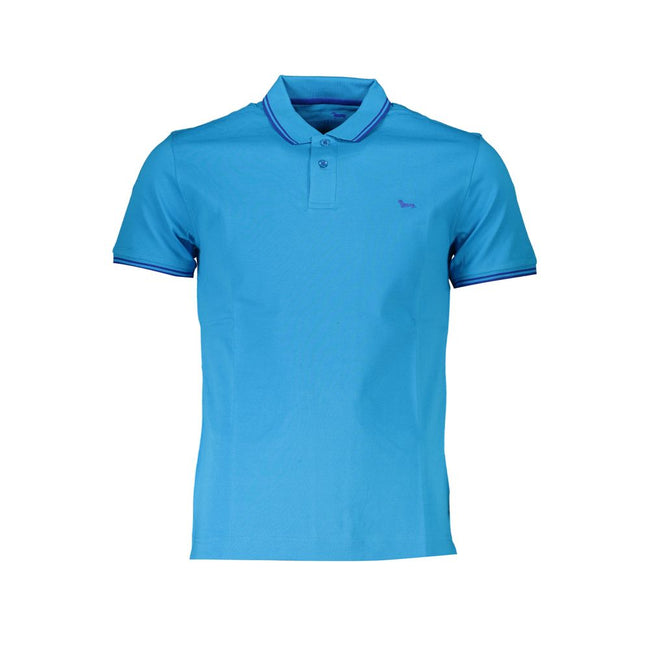 Harmont & Blaine Light Blue Cotton Men Polo Shirt Harmont & Blaine