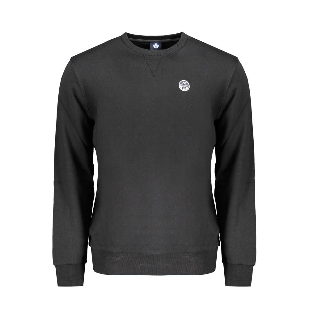 North Sails Black Cotton Men Sweater North Sails