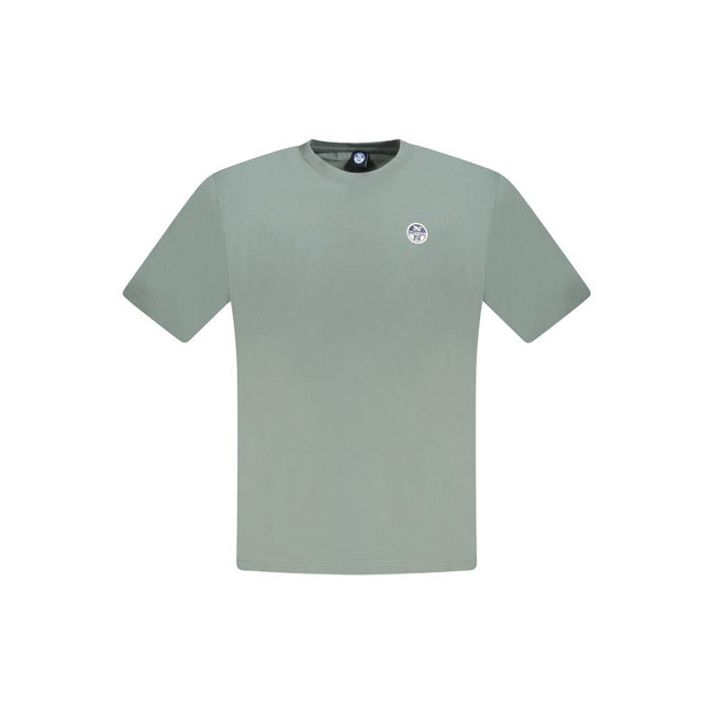 North Sails Green Cotton Men T-Shirt North Sails