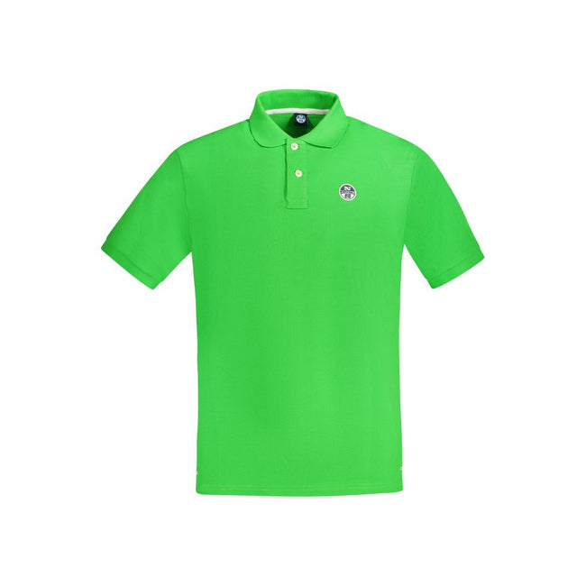 North Sails Green Cotton Men Polo Shirt North Sails