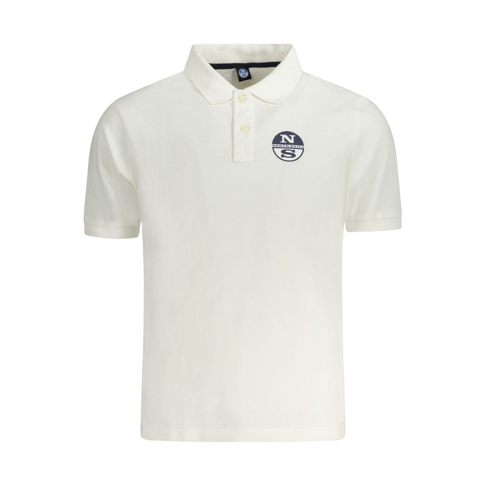North Sails White Cotton Men Polo North Sails