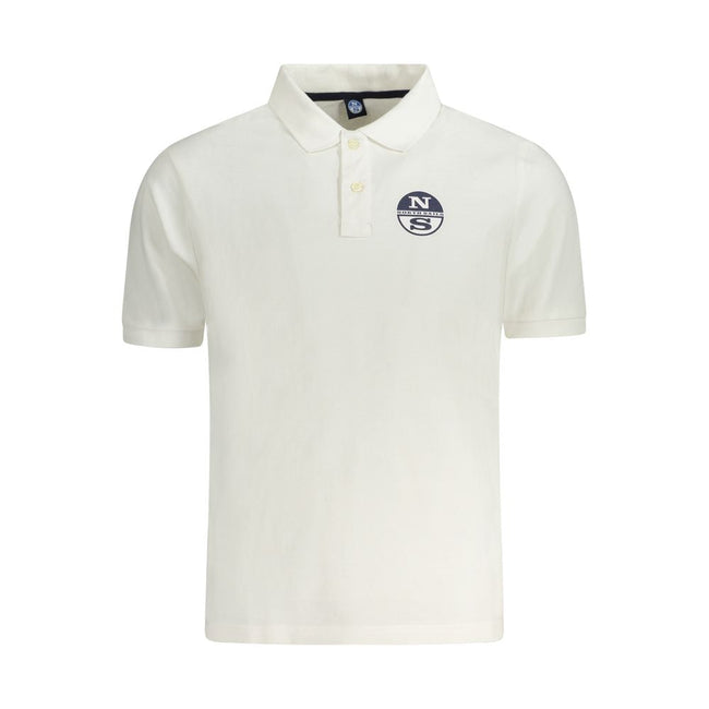 North Sails White Cotton Men Polo North Sails