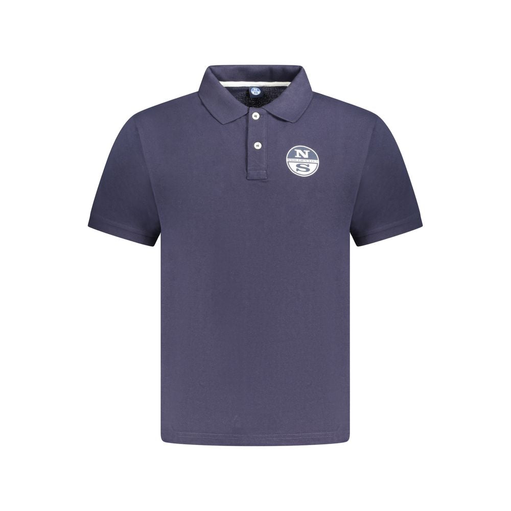 North Sails Blue Cotton Men Polo Shirt North Sails
