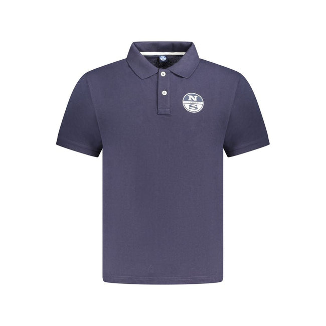 North Sails Blue Cotton Men Polo Shirt North Sails