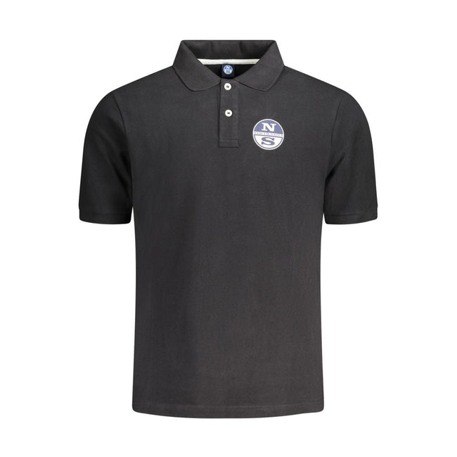 North Sails Black Cotton Mens Polo Shirt North Sails