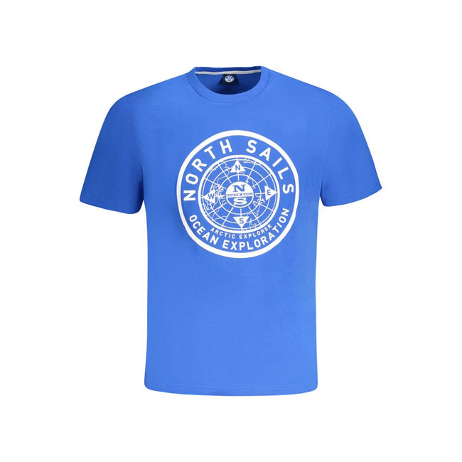 North Sails Blue Cotton Men TShirt North Sails