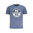 North Sails Blue Cotton Men T-Shirt North Sails
