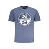 North Sails Blue Cotton Men T-Shirt North Sails