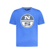 North Sails Blue Cotton Men T-Shirt North Sails