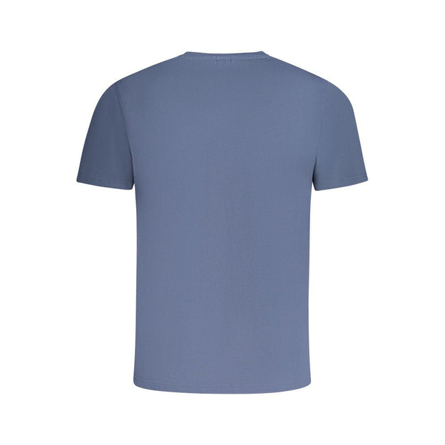 North Sails Blue Cotton Men T-Shirt North Sails