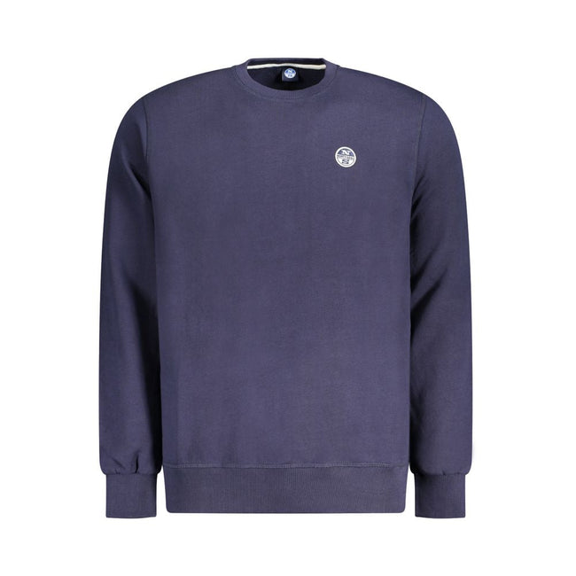 North Sails Blue Cotton Men Sweater North Sails