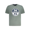 North Sails Green Cotton Men T-Shirt North Sails