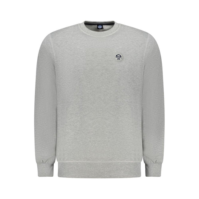 North Sails Gray Cotton Men Sweater North Sails