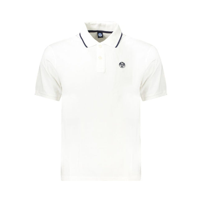 North Sails White Cotton Men Polo Shirt North Sails