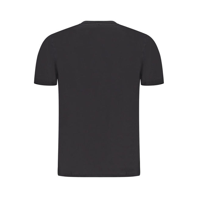 North Sails Black Cotton Men T-Shirt North Sails