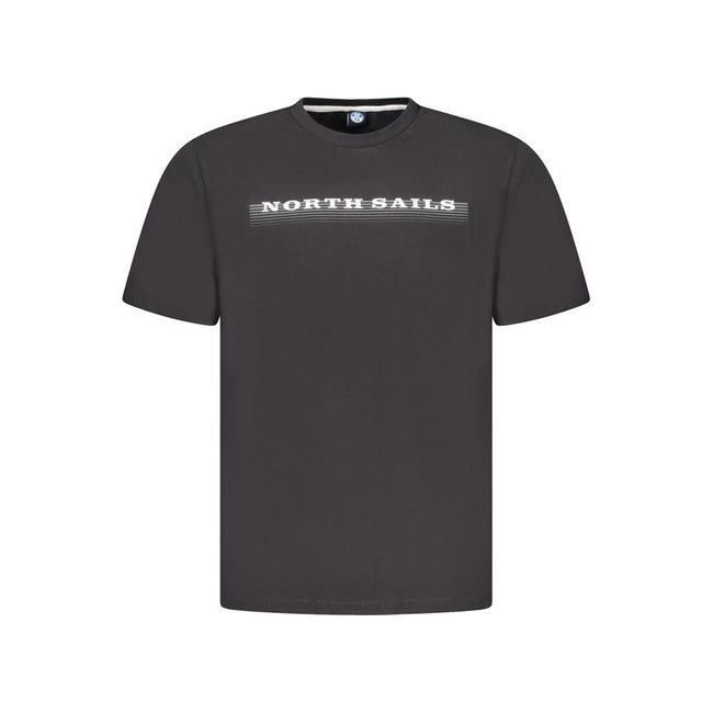 North Sails Black Cotton Men TShirt North Sails