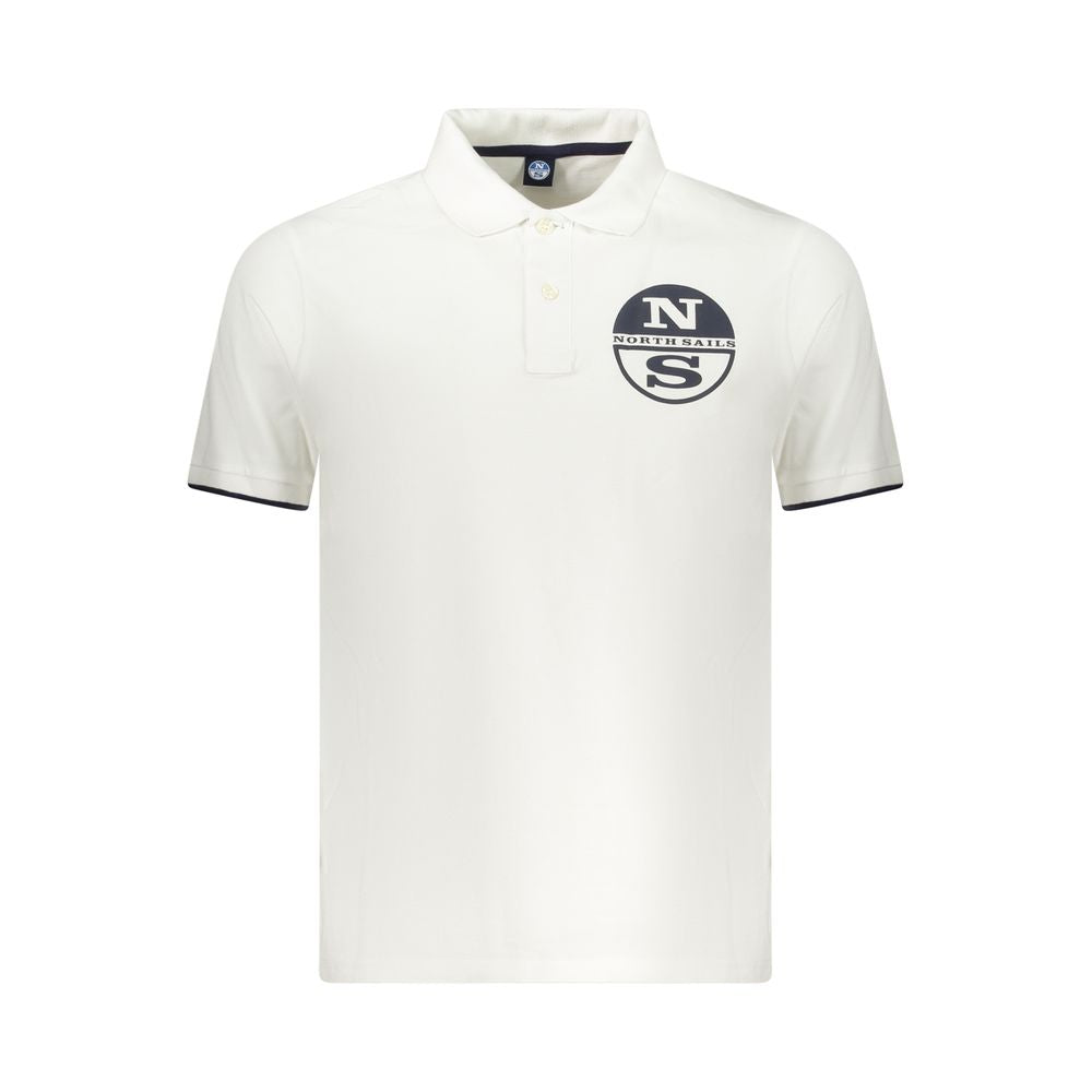 North Sails White Cotton Men Polo Shirt North Sails