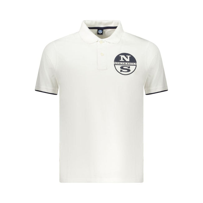 North Sails White Cotton Men Polo Shirt North Sails
